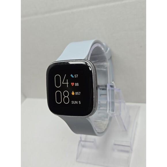 Fitbit Versa 2 Smartwatch Gray 40mm Alexa WR50M Always On Display W/ Charger - Picture 2 of 12